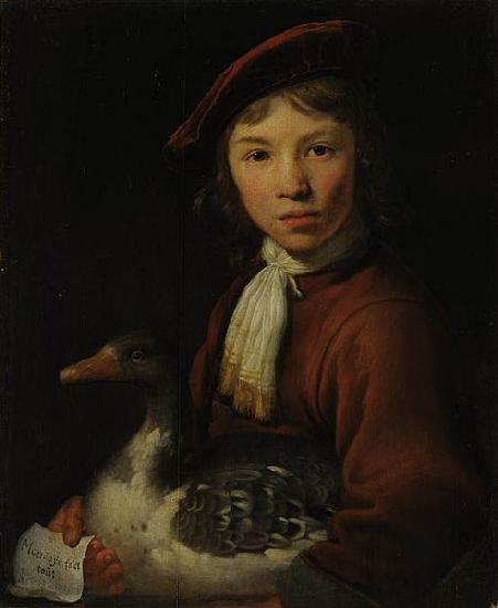 Jacob Gerritsz. Cuyp A Boy with a Goose France oil painting art